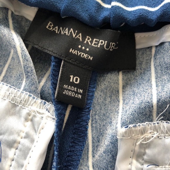 Banana Republic Blue & White Stripe Hayden Pant - Picture 2 of 6